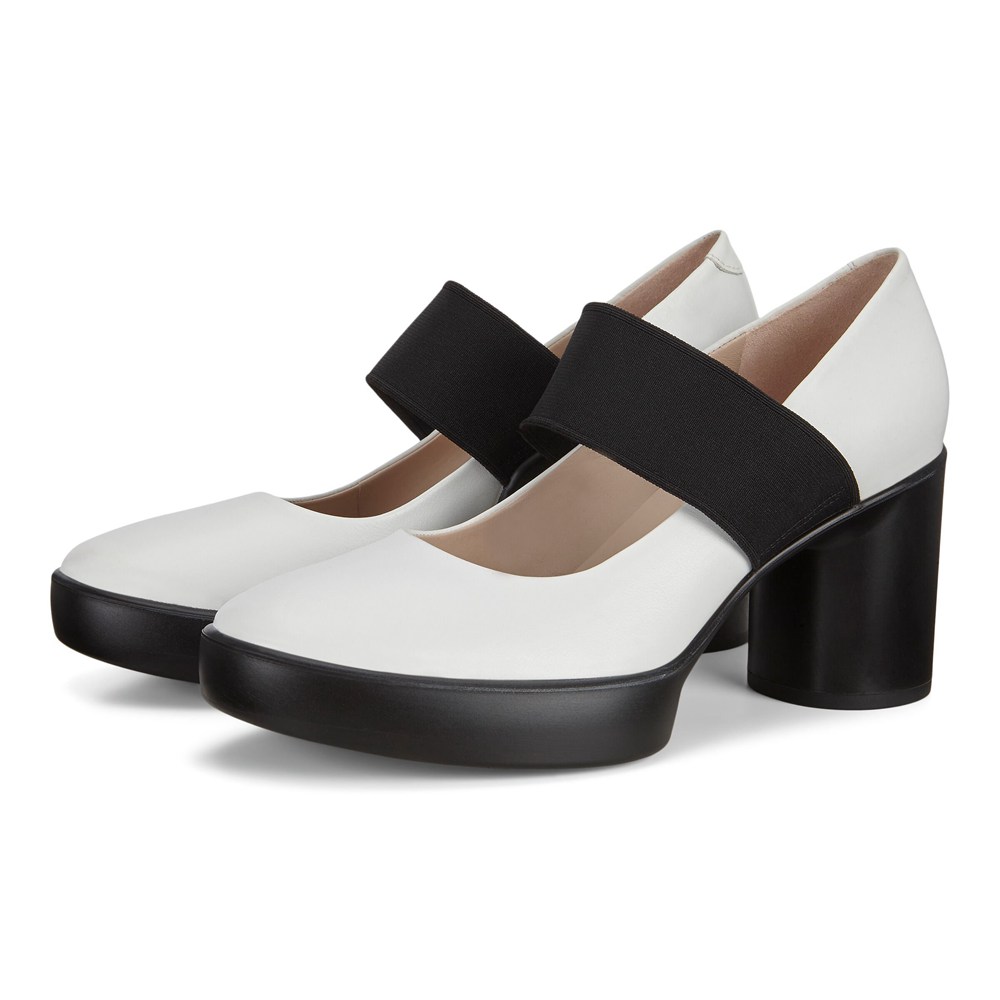 Pumps Mujer - ECCO Shape Sculpted Motion 55 Mary Janes - Blancos/Negros - VNT587629